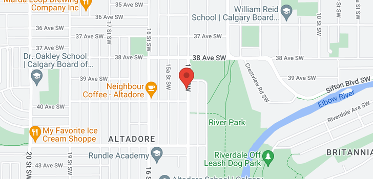 map of 4023 15 ST SW